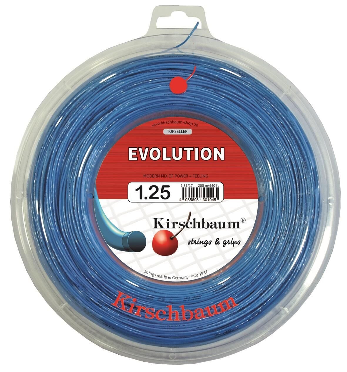 kirschbaum-200m-reel-evolution-1-25-mavi-tenis-rulo-kordaj-3504 Kirschbaum 200M Reel Evolution 1,25 Mavi Tenis Rulo Kordaj - Görsel 1