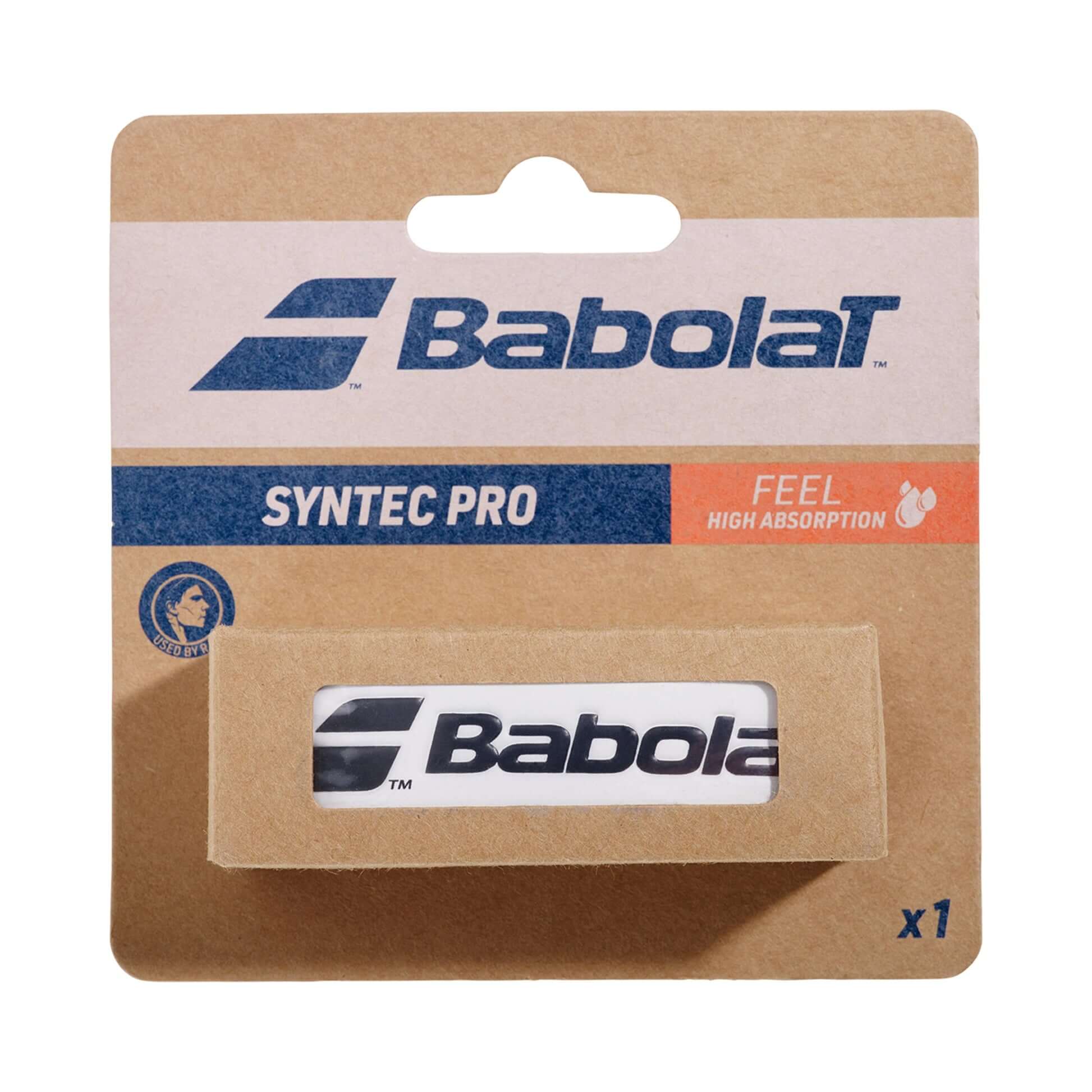 0096340185600000 Babolat Syntec Pro Beyaz Ana Grip 1 Paket - Görsel 1