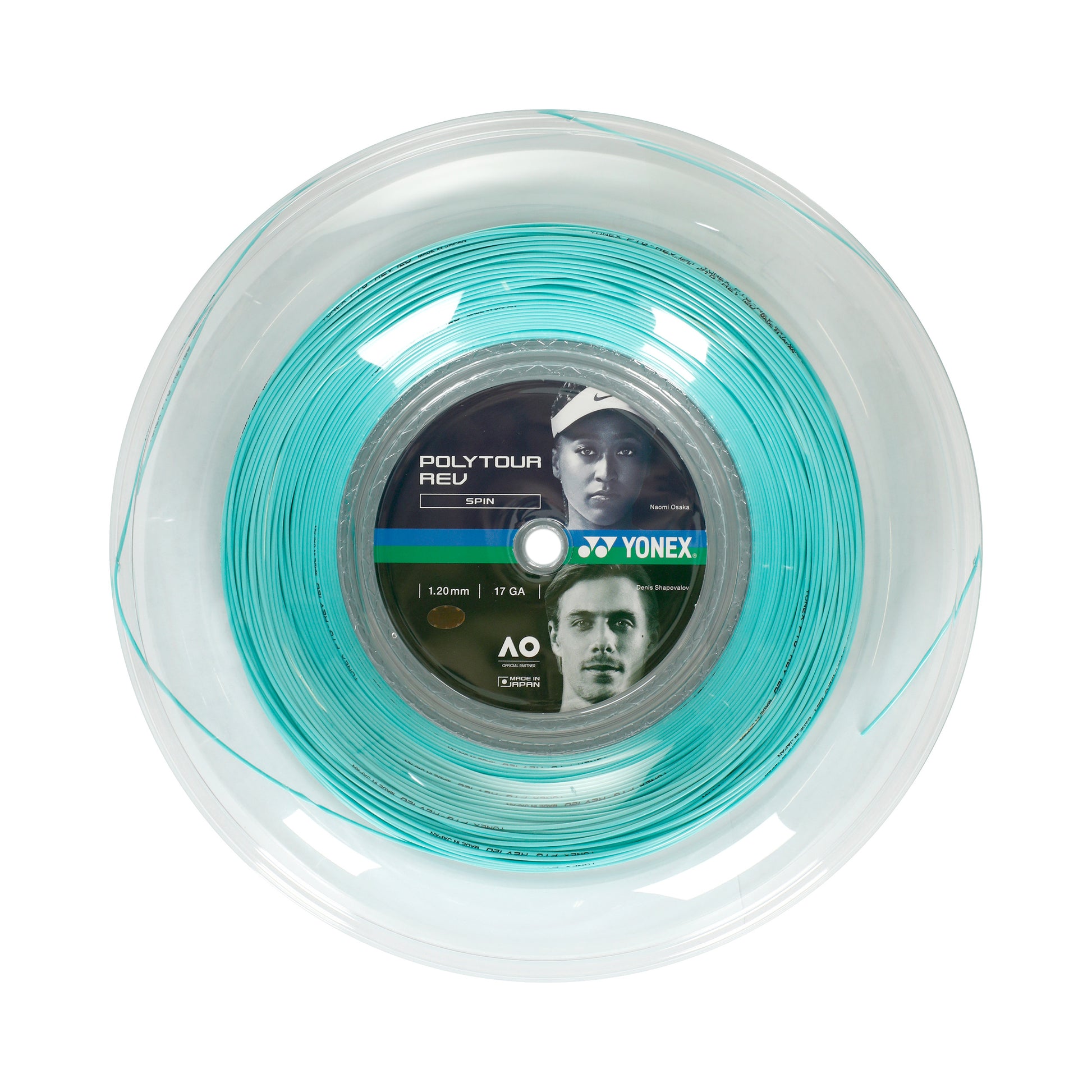 0195670127400000 Yonex Poly Tour Rev Mint Rulo Kordaj 200m. - Görsel 1